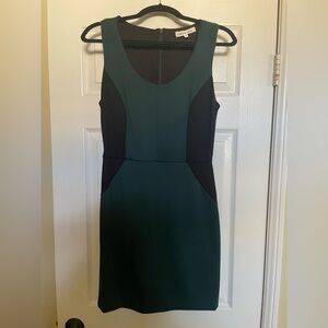 Robbi and Nikki Elegant Green and Black Dress